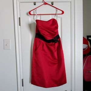 David's bridal red dress